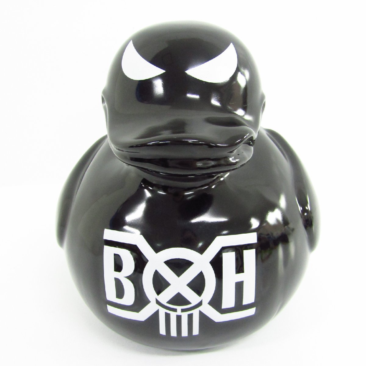 未使用 B×H Bounty Hunter BIG AHIRU-KUN BANK バウンティーハンター 陶器製 貯金箱 ▼AC23609_画像3