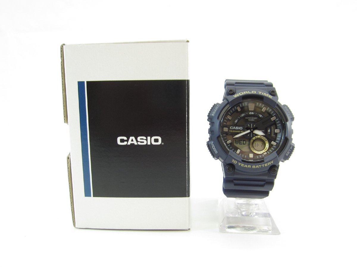 CASIO カシオ AEQ-110W-2AJH デジタル/アナログ 腕時計 ∠UA9592_画像1