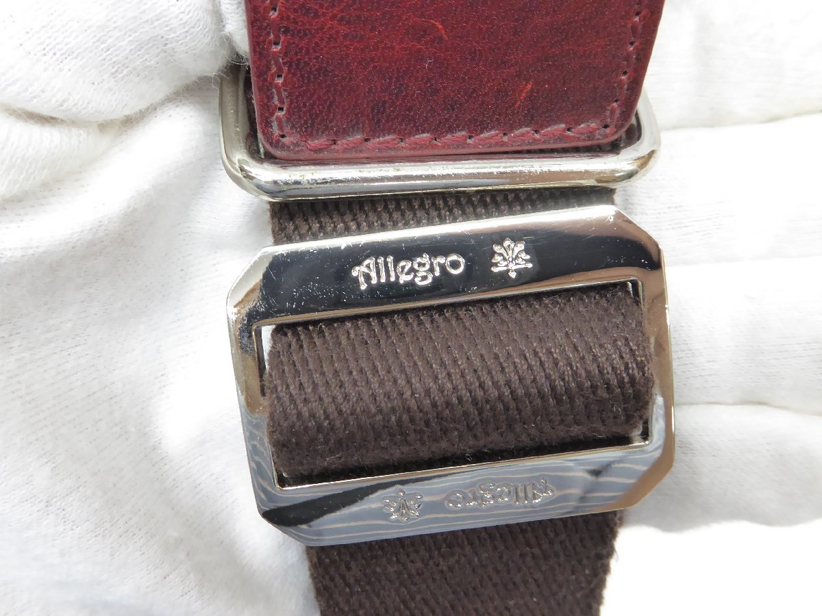 超爆安 Allegro レザーボディバッグ △WB663 メンズ 鞄 ボディバッグ