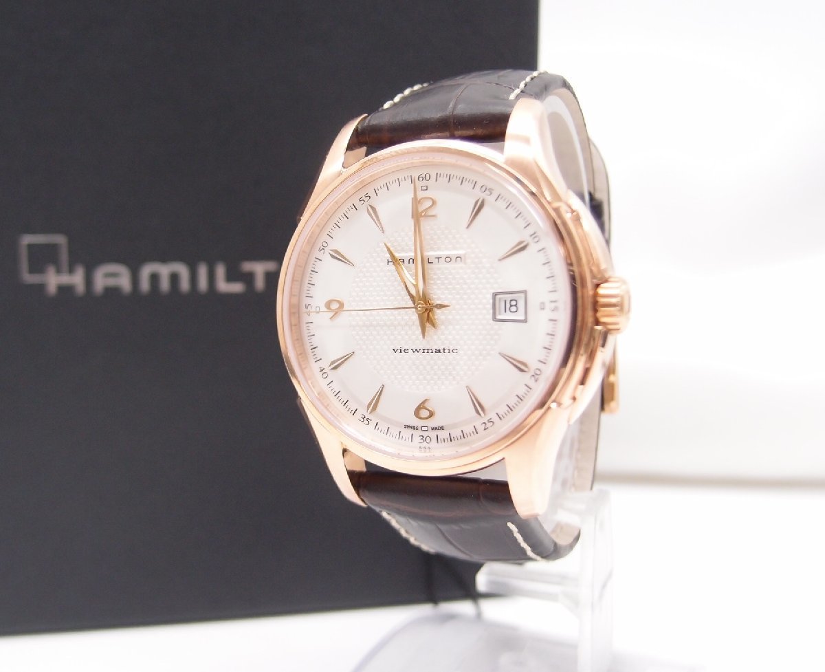 未使用 HAMILTON H3254555 JAZZMASTER ジャズマスター 自動巻 中古 メンズ 腕時計∴WA5343