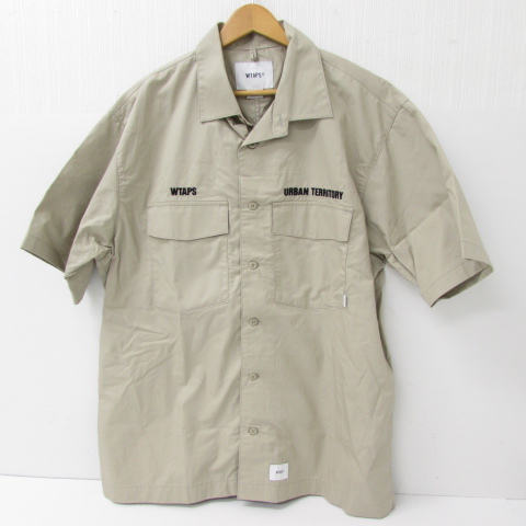 WTAPS ダブルタップス BUDS SS COTTON TWILL SHIRT ワークシャツ ミリタリー 221BRDT-SHM06 ▼FG6211_画像1