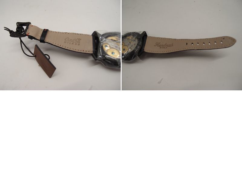 未使用 GAGA MILANO ガガミラノ MANUALE 48 マヌアーレ48 手巻 中古 メンズ 腕時計∴WA5363_画像6