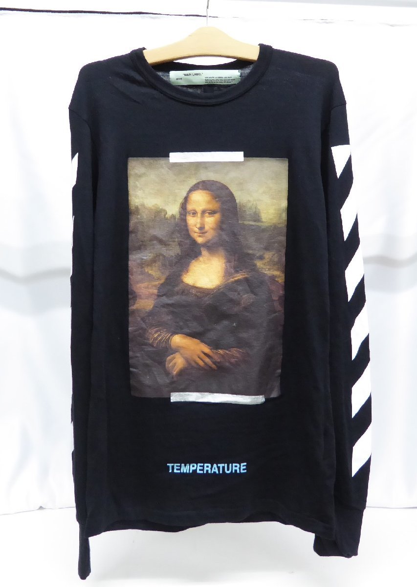 オフホワイト OFF-WHITE DIAGMONALISA L/S 長袖 Tシャツ SIZE:S メンズ △WF2180_画像1