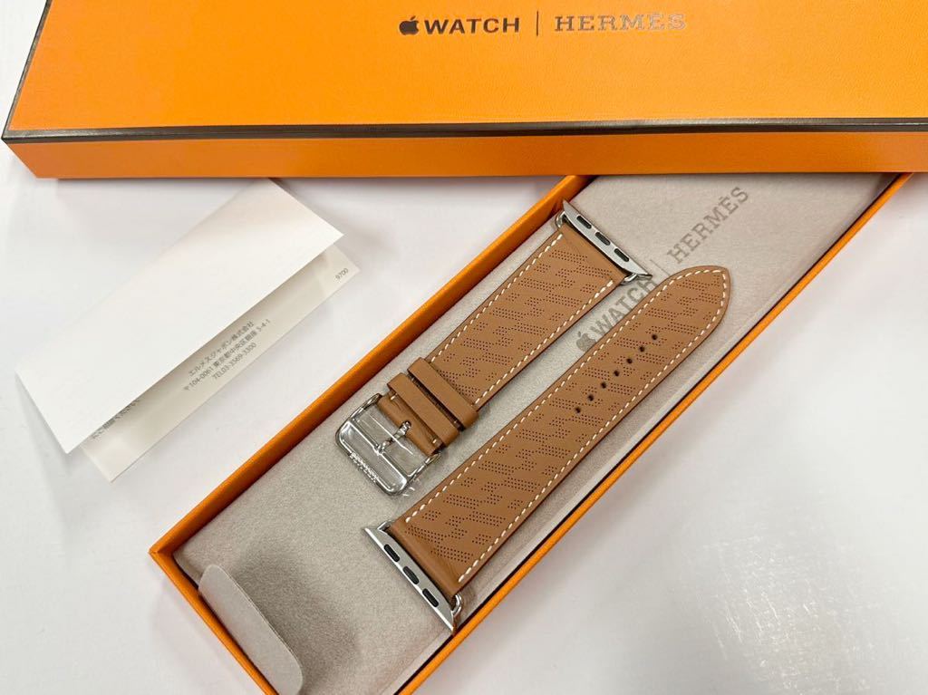 ☆即決 未使用 ゴールド Hディアゴナル Apple watch HERMES Series8付属 45mm シンプルトゥール アップルウォッチ  エルメス 純正 846