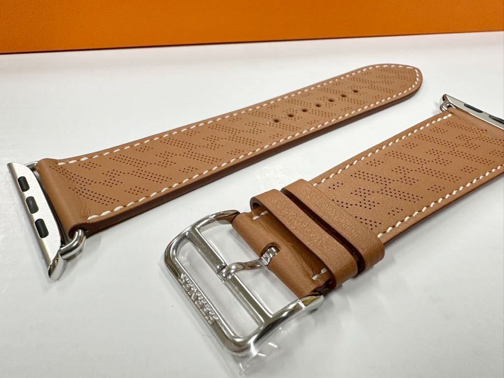 ☆即決 未使用 ゴールド Hディアゴナル Apple watch HERMES Series8付属 45mm シンプルトゥール アップルウォッチ  エルメス 純正 846