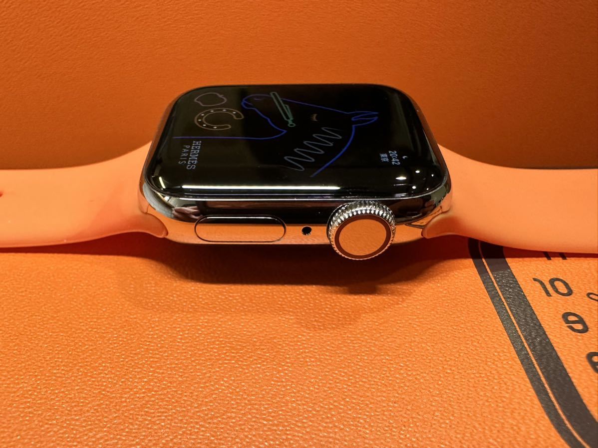 即決 美品 バッテリー100 オススメ Apple Watch series6 HERMES 40mm アップルウォッチ エルメス GPS+Cellular ステンレス シリーズ6 764