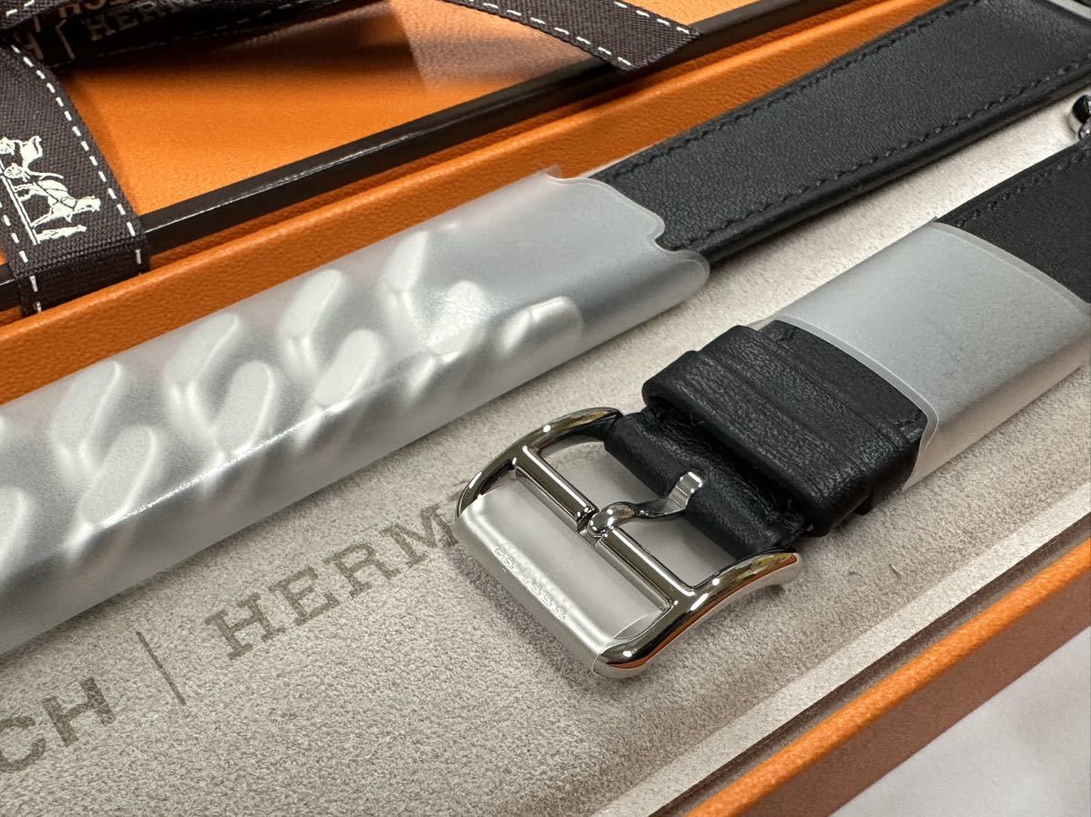 ショップ 即決 未使用 レア Apple Watch HERMES ヴォー スウィフト 黒