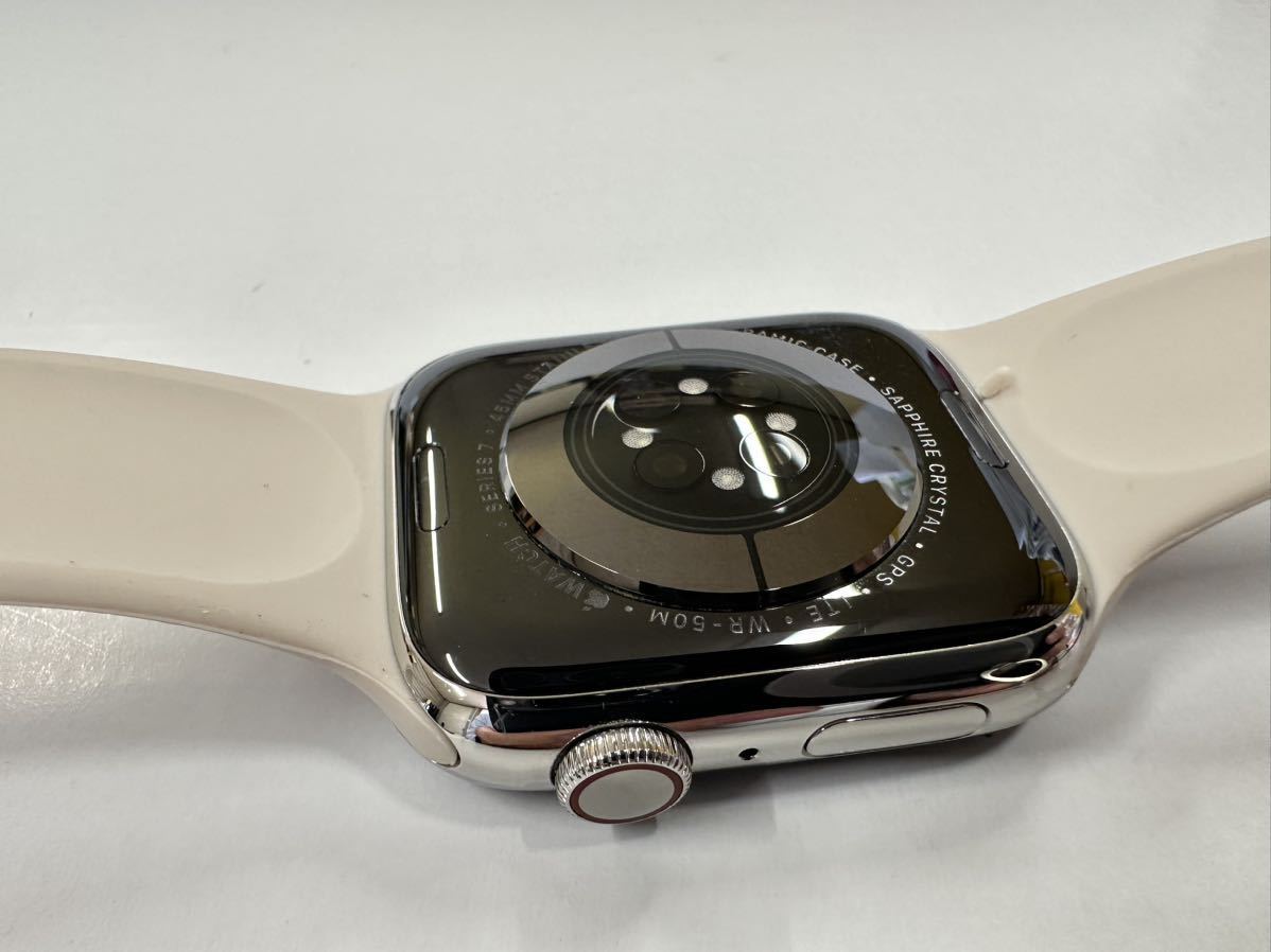 ☆即決 Apple Watch series7 45mm シルバーステンレス アップル