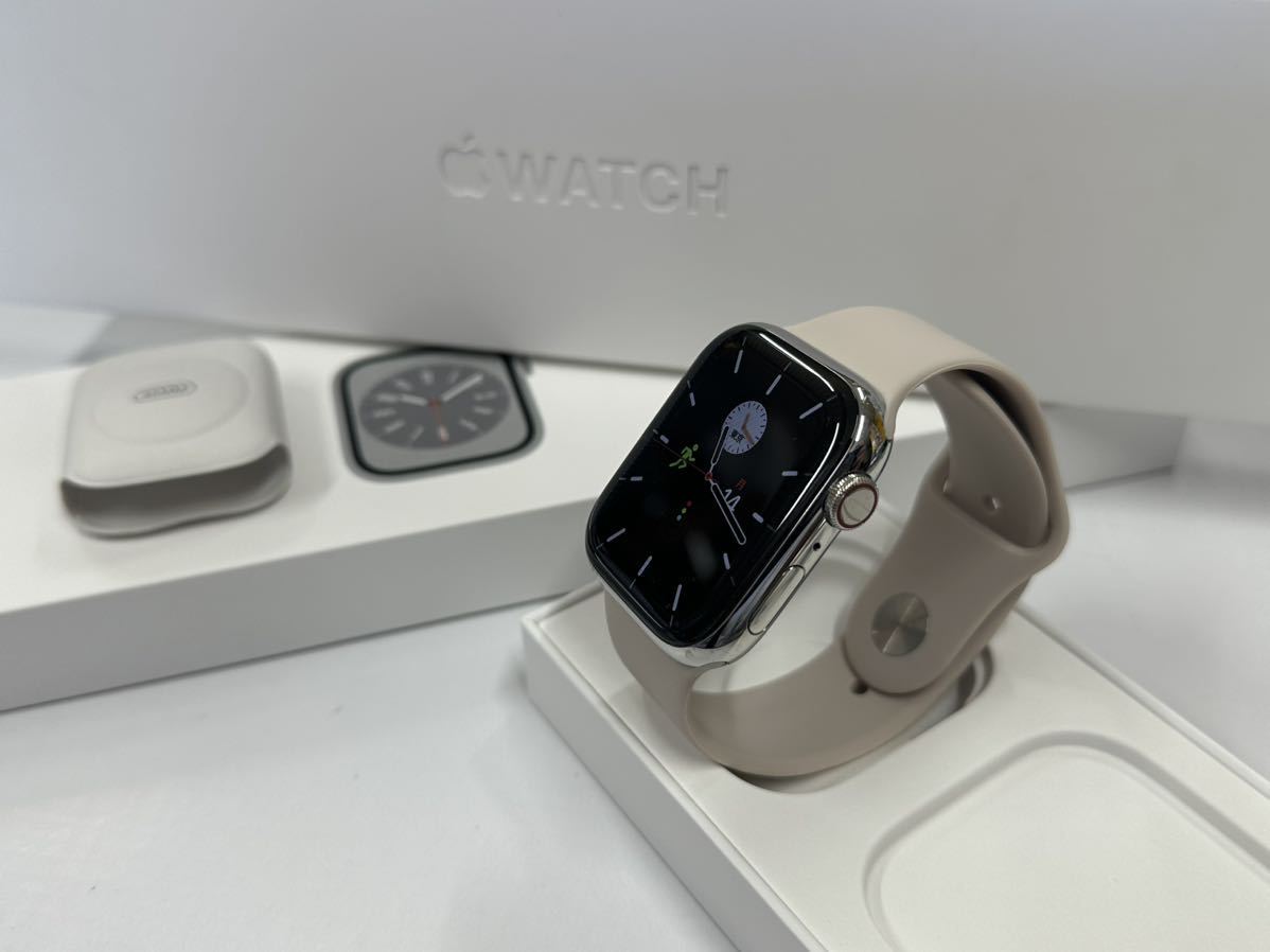 ☆即決 Apple Watch series7 45mm シルバーステンレス アップル