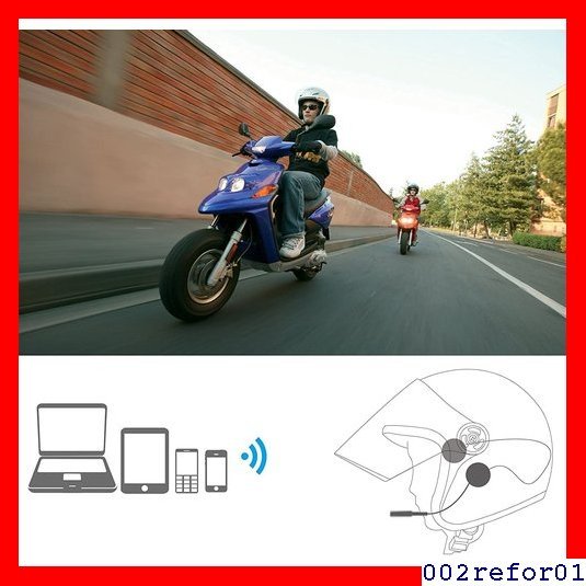 人気商品 最新型改良 BT08 イズリダクションワイヤレス音楽/音声制御/通話 オートバイヘルメットBluetoothヘッ 3_画像5
