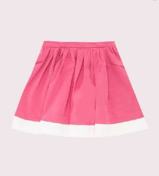 ケイトスペード Kate spade スカート　120㎝　130㎝　バイカラータックスカート　ピンク&ホワイト_画像1