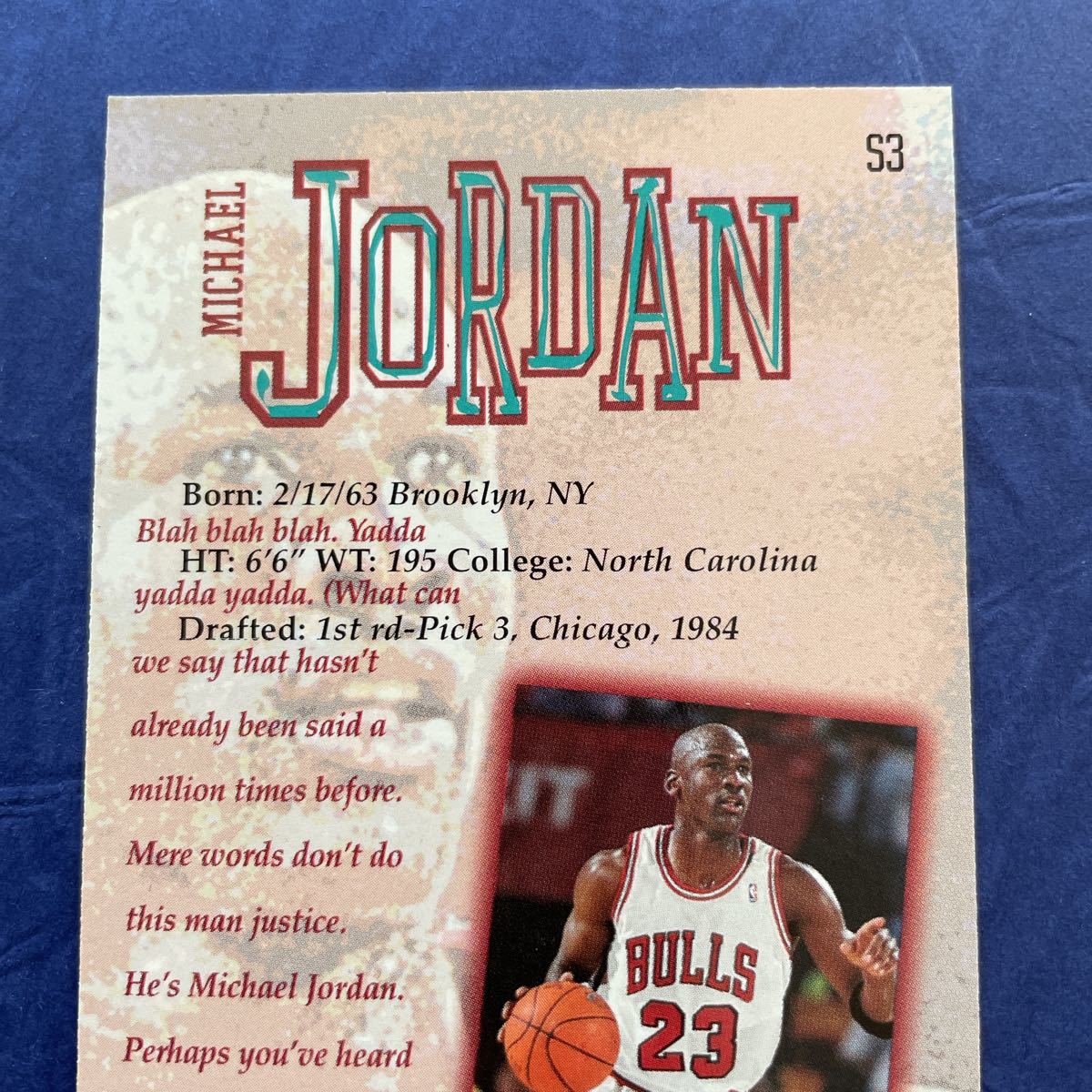 Michael Jordan★1995-96 Fleer Jam Session Show Stoppers #S3★NBA CHICAGO BULLS★HOF LEGEND GOAT★マイケル・ジョーダン★激レア_画像5