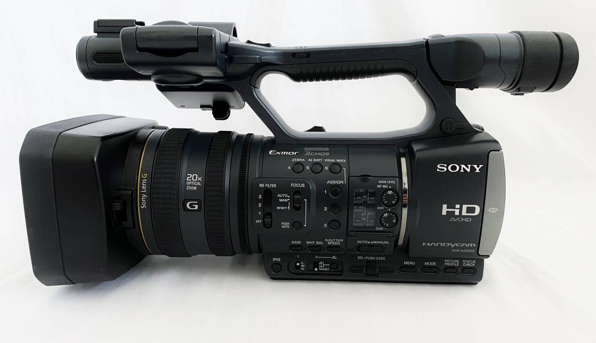 Yahoo!オークション - SONY HDR-AX2000 デジタルビデオカメラ