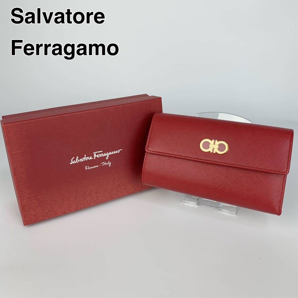 新発売 Salvatore 22S270 Ferragamo レザー 長財布 フェラガモ 女性用