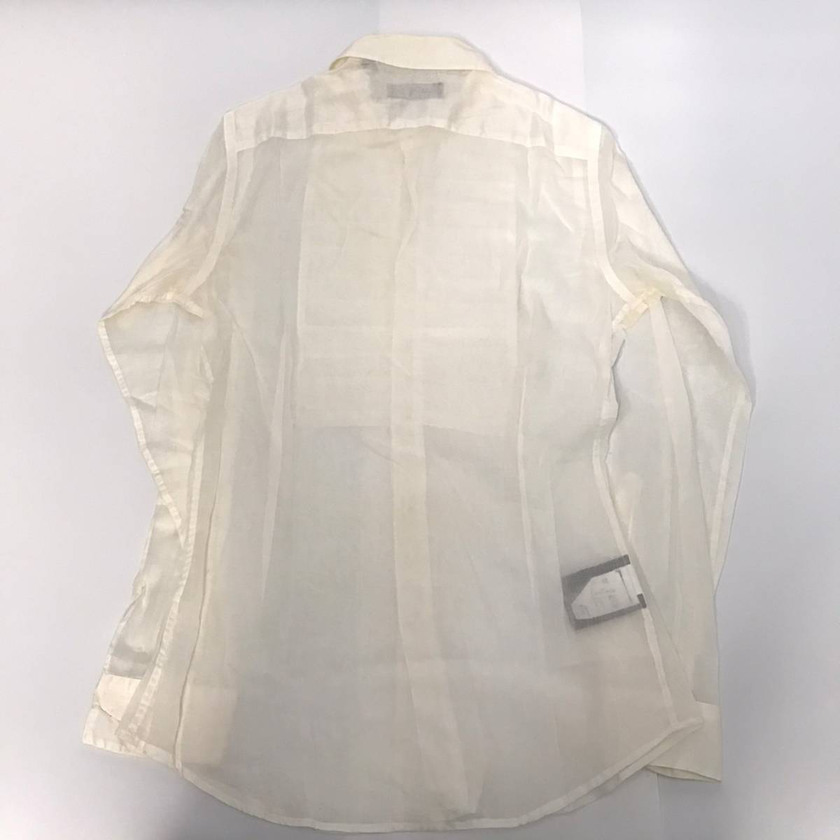 KJ1017-4-3 BURBERRY Burberry рубашка белый мужской размер 37 14 1/2 ширина 47cm ширина плеча 39cm длина 72cm 60 размер 