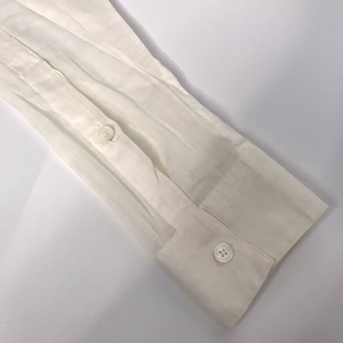 KJ1017-4-3 BURBERRY Burberry рубашка белый мужской размер 37 14 1/2 ширина 47cm ширина плеча 39cm длина 72cm 60 размер 