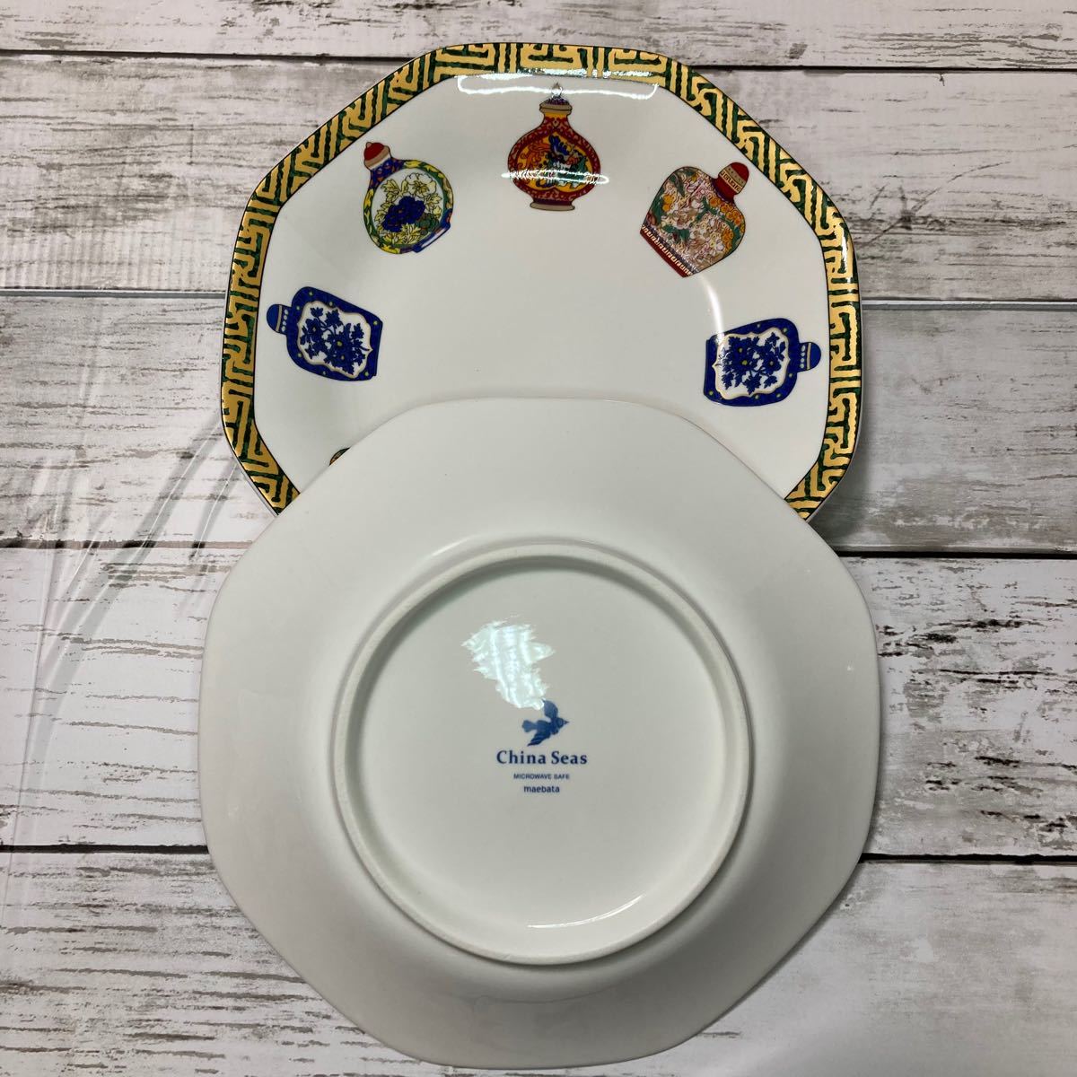 どよいサイ】 新品☆China Seas(チャイナシーズ ボトル)☆麺鉢×レンゲ