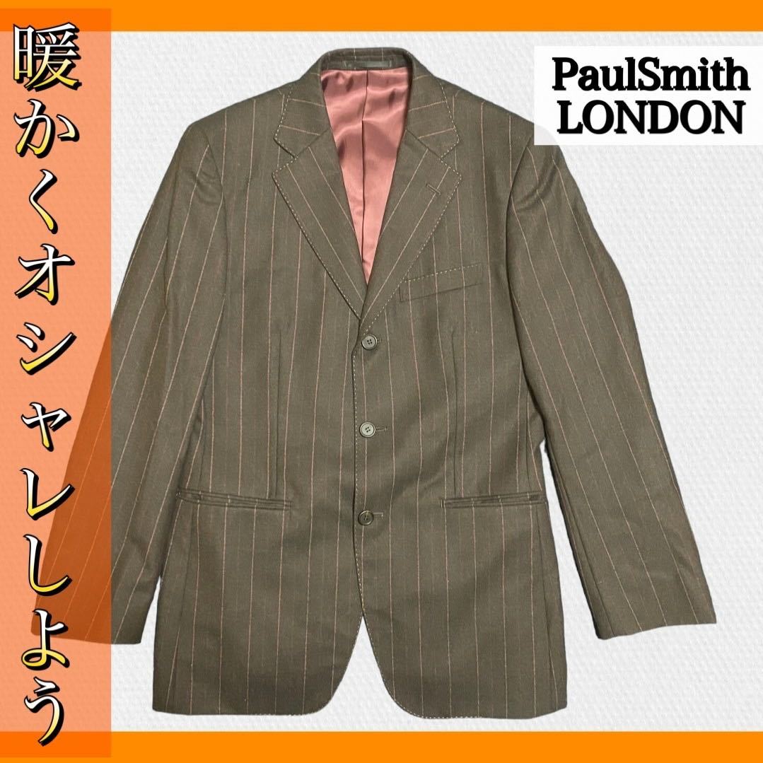 【税込】 【美品】PaulSmith テーラードジャケット ウール ストライプ テーラードジャケット、ブレザー 【税込】 【美品】PaulSmith テーラードジャケット ウール ストライプ テーラードジャケット、ブレザー