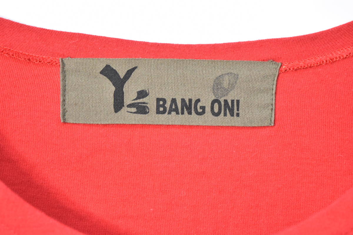 Yohji Yamamoto y's BANG ON! ヨウジヤマモト ワイズ 長袖Tシャツ 赤 レッド 23269 - 0483 66_画像7