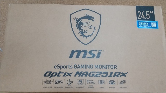 ブランド雑貨総合 msi Optix MAG251RX ゲーミングモニター 240Hz 24.5