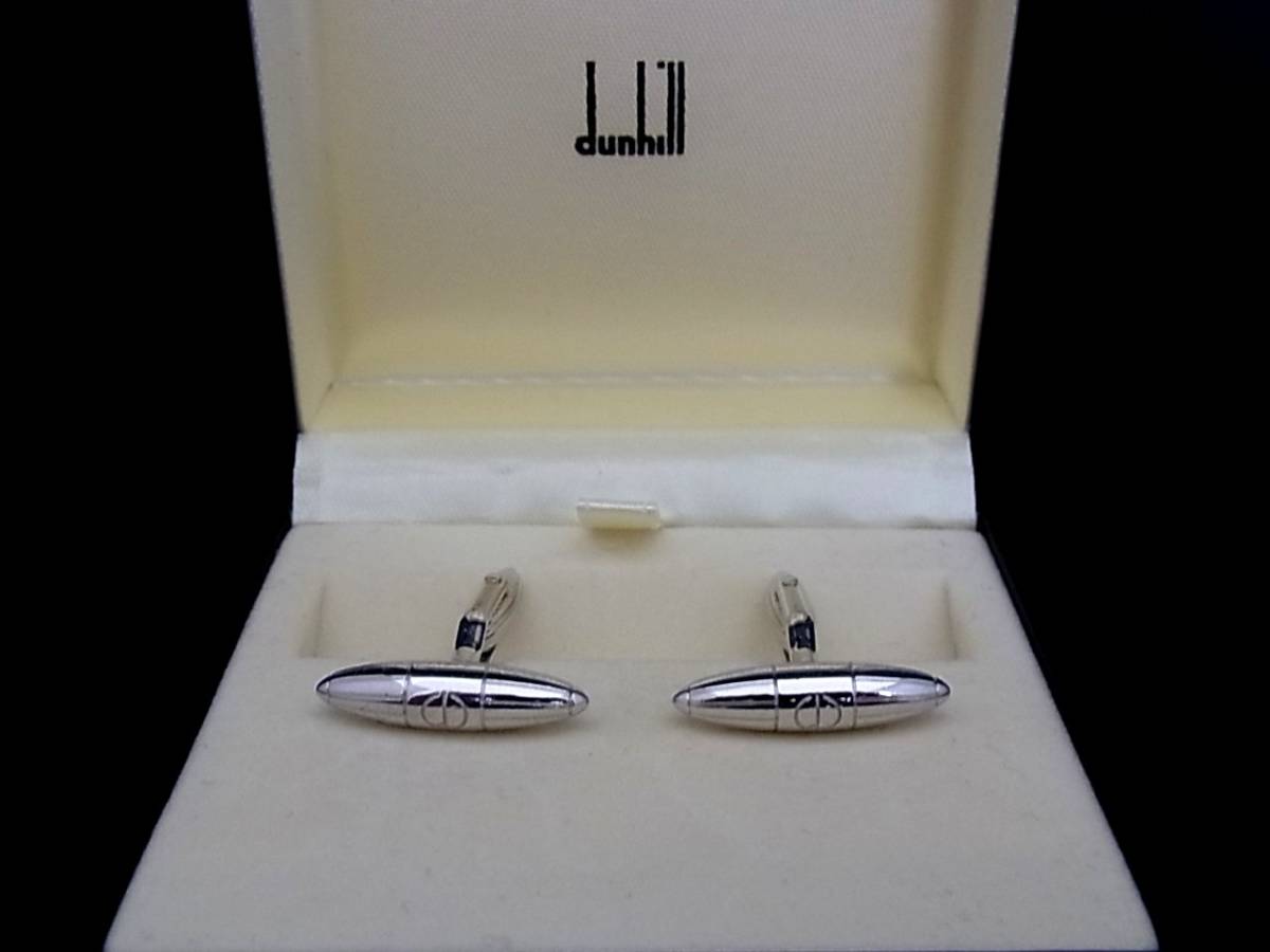 ◎№4227◎■新品同様■【ｄunhill】ダンヒル【シルバー】■カフス♪