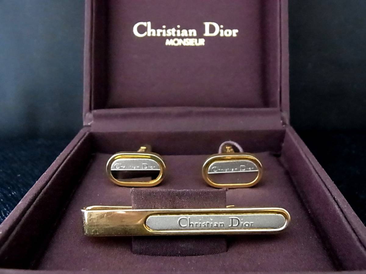 *N4032*# superior article #[Dior] Dior [ silver * Gold ]# cuffs & necktie tweezers!