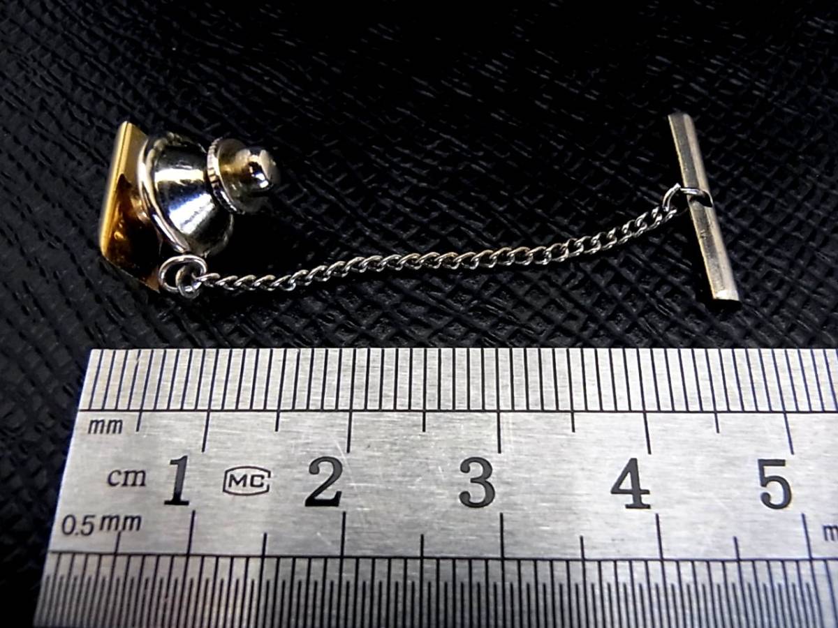 *N4057*# superior article #[Dior] Dior [ silver * Gold ]# cuffs & tiepin * necktie pin ( tie tack ) set!