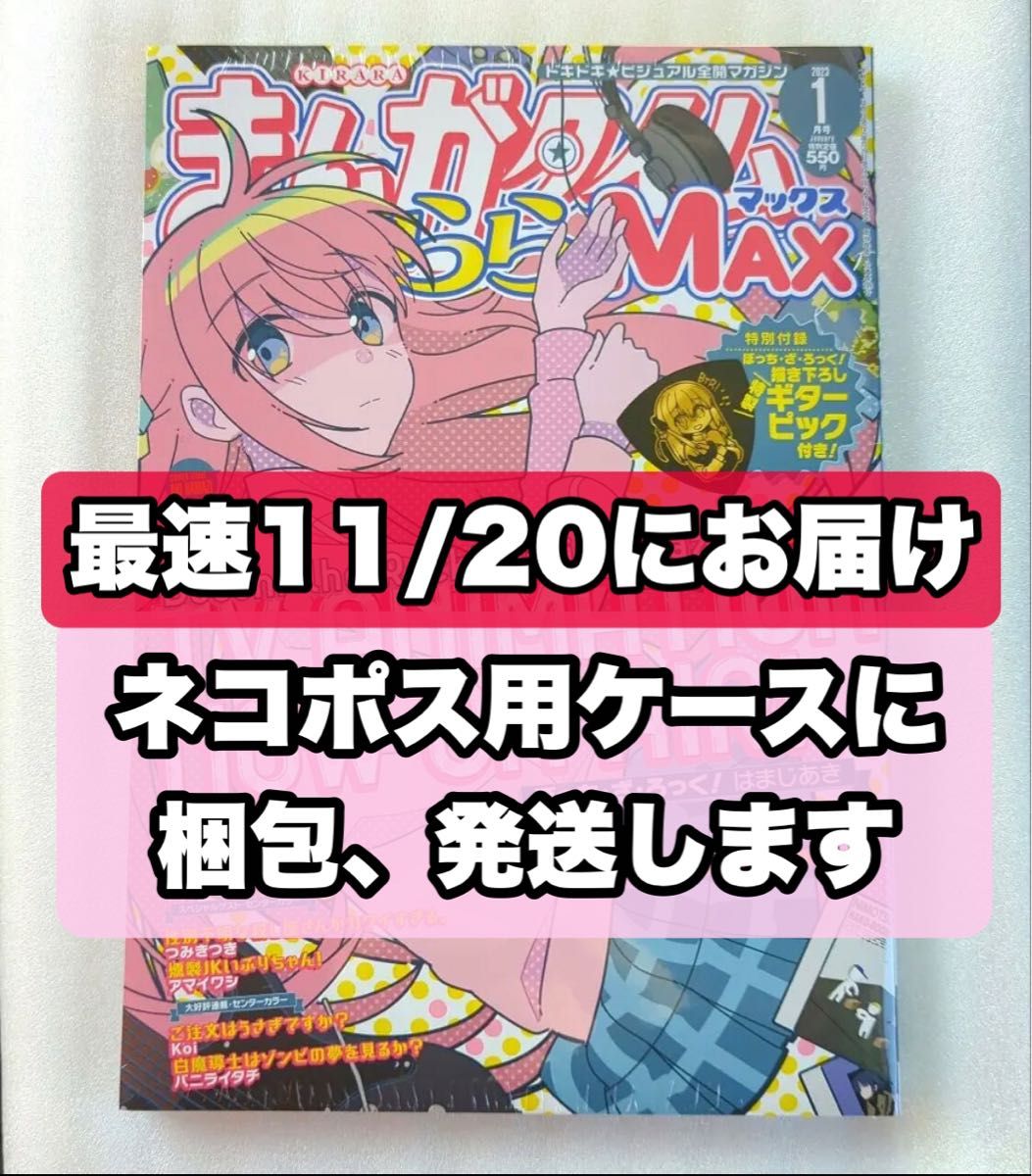 まんがタイムきららMAX 1月号付録 ぼっち・ざ・ろっく！ ギターピック