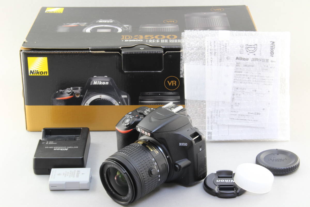 A (美品) Nikon ニコン D3500 ボディ AF-P 18-55mm VR 初期不良返品無料 領収書発行可能_画像1
