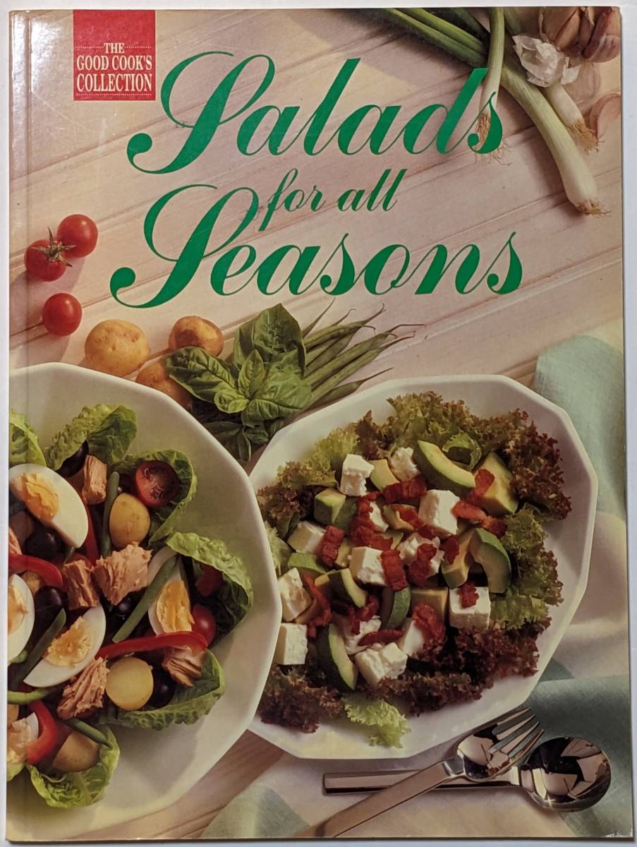 サラダのレシピ集「Salads for All Seasons」前菜/メイン/デザート/マヨネーズ/ドレッシング/フルーツ/飾り切り/サラダ野菜の種類/英語_画像1