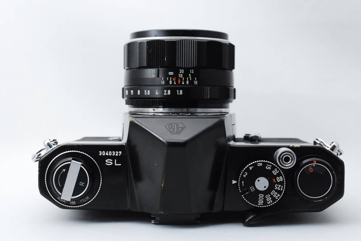 整備済み ペンタックス SL ブラック Super-Takumar 55mm f1.8 レンズセット　#0174 をk_画像3