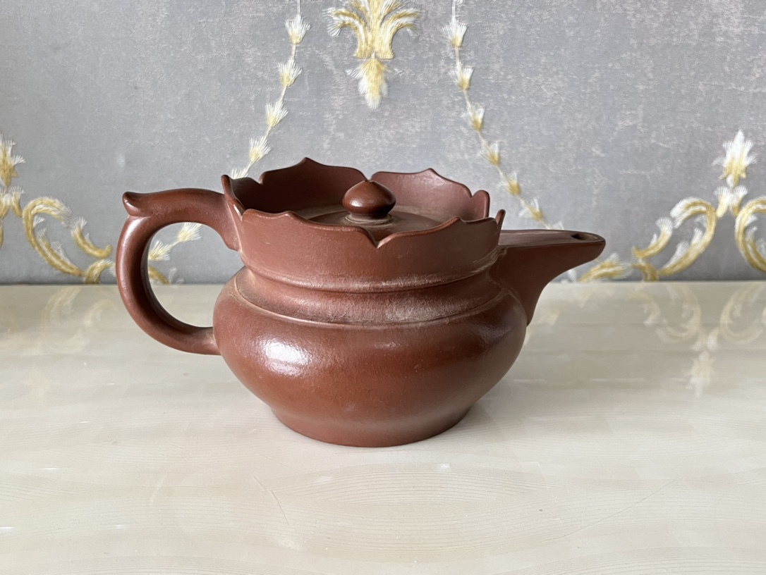 ZA0000116 中国唐物 秘蔵逸品 紫砂壺 茶道具 高さ8.5 直径18 口径6.5 