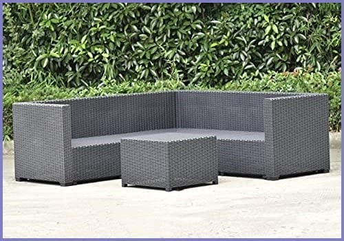  garden sofa rattan style garden table set outdoors garden furniture rattan style garden chair - waterproof resin made screw none 