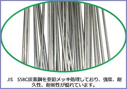 Uピン杭 黒丸付 コ型固定ピン 抑えピン 防草シート 温室 農業 ガーデン（亜鉛メッキ、15cm 50本セット）_画像4