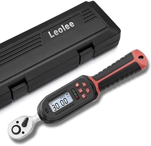 【新品送料無料】Leolee デジタルトルクレンチ 1.5-30Nm(6.35mm) 内蔵ブザー及びLED警告灯 高精度 双方向ラチェットヘッド工具、DIY用品