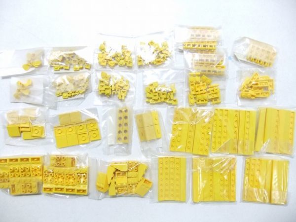 (60)J-15　LEGO　パーツ別　黄色　約268個　まとめてセット　タイル・スロープ・特殊プレートなど_画像1