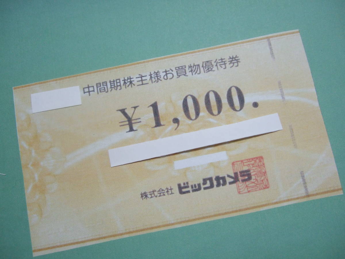 倉庫 ビックカメラ 株主優待券 14000円分 5月末まで有効 送料無料