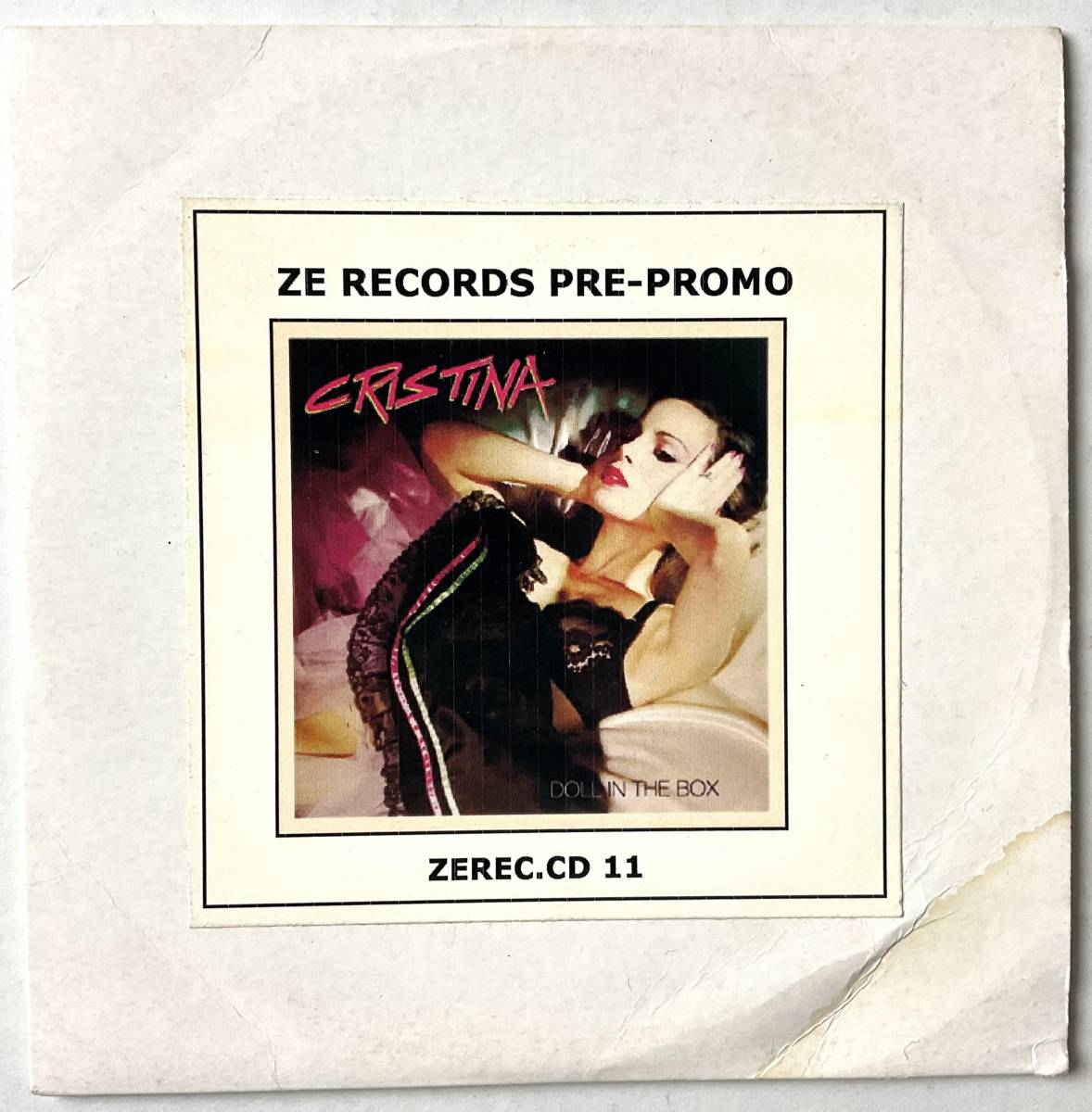 CD レア盤 PRE-PROMO 非売品 CRISTINA Doll in The Box ZEREC CD11 12Tracks ZE RECORDS 2004 クリスティーナ 入手困難_画像2