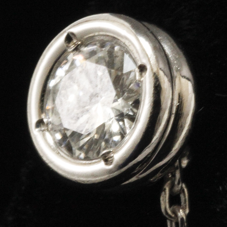 独特な プラチナ Pt900 タイタック タイピン ダイヤ D0.34ct 約5.4g プラチナ