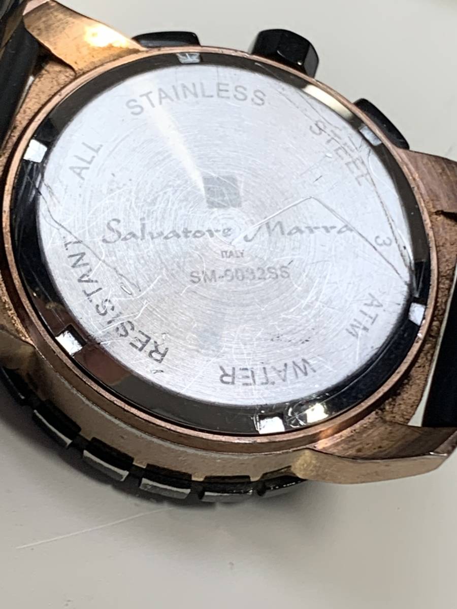 A212 メンズ腕時計　Salvatore Marra/サルバトーレ　マーラ　SM9032SS クロノグラフ　ダイバーズウォッチ　フェイス約直径4㎝_画像5