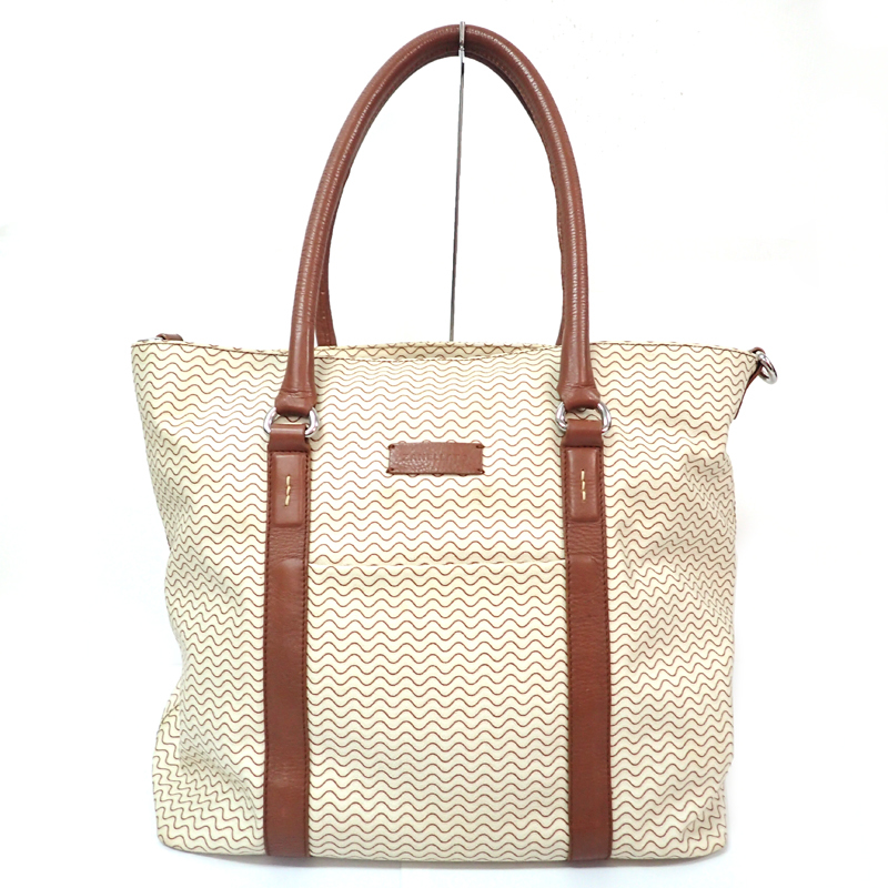2HW 定価9.1万 ZANELLATO ザネラート DUO GRAND TOUR BLANDINE 2WAY トートバッグ ブラウン×ベージュ レザー×PVC ショルダー_画像2