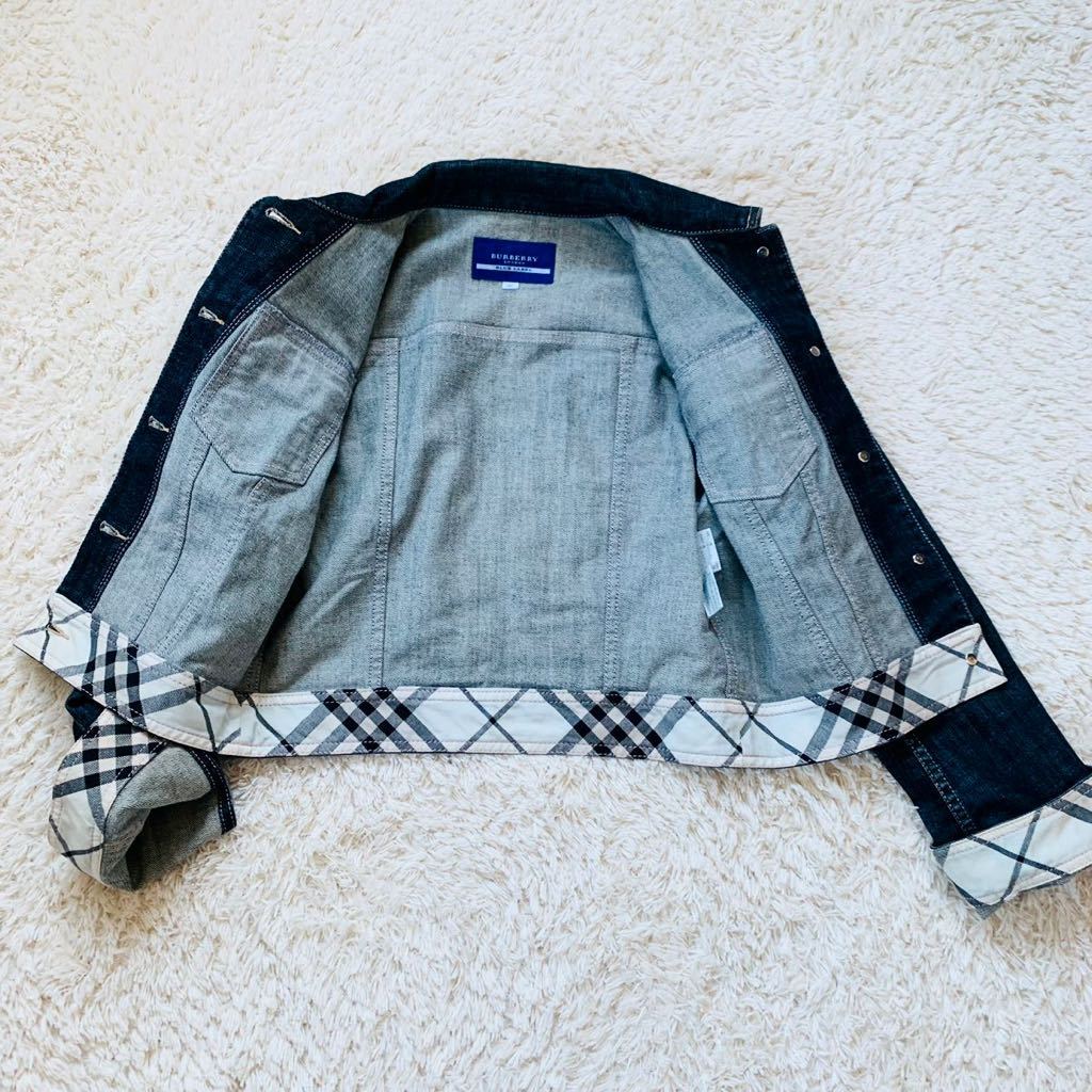 【現金特価】ジャケット/アウター極 BURBERRY BLUE LABEL デニムジャケットGジャン ホースマークノバ