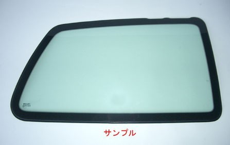 純正 新品 リア リヤ クォーター ガラス 左 VW フォルクス ワーゲン ポロ 3D 2002-2009Y グリーン_画像1