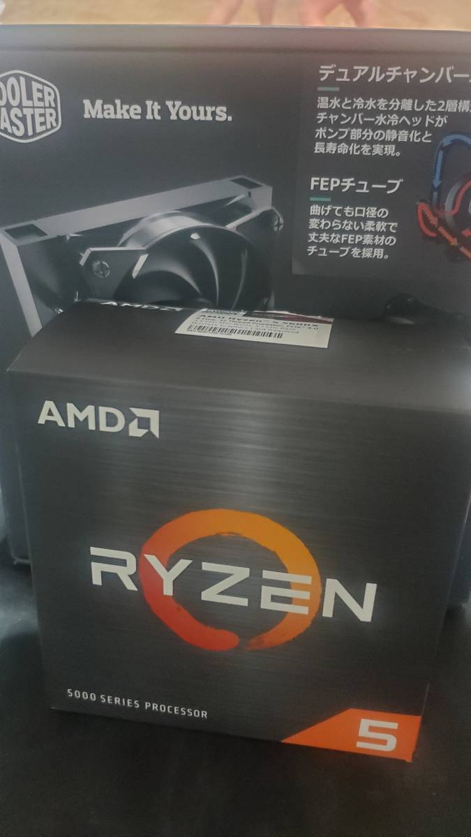 ※セット商品：AMD Ryzen 5 5600X + Cooler Master 水冷CPUクーラー(RGBファン)※_画像5