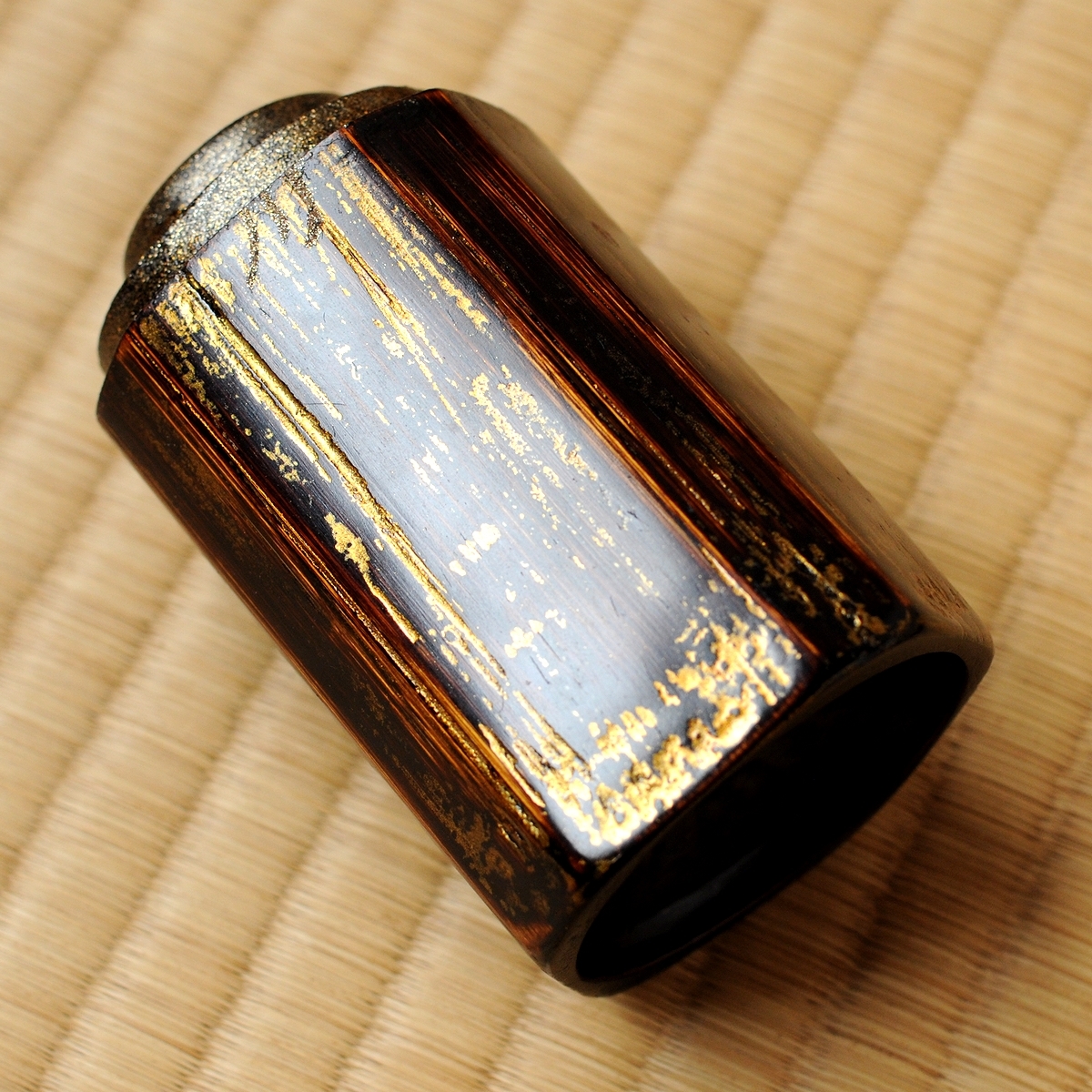 2024-25 秋冬新作 葉茶器 茶壷 ( 茶心壺 竹 塩月寿藍 茶貯 工芸品 - ) 煎茶 木工、竹工芸