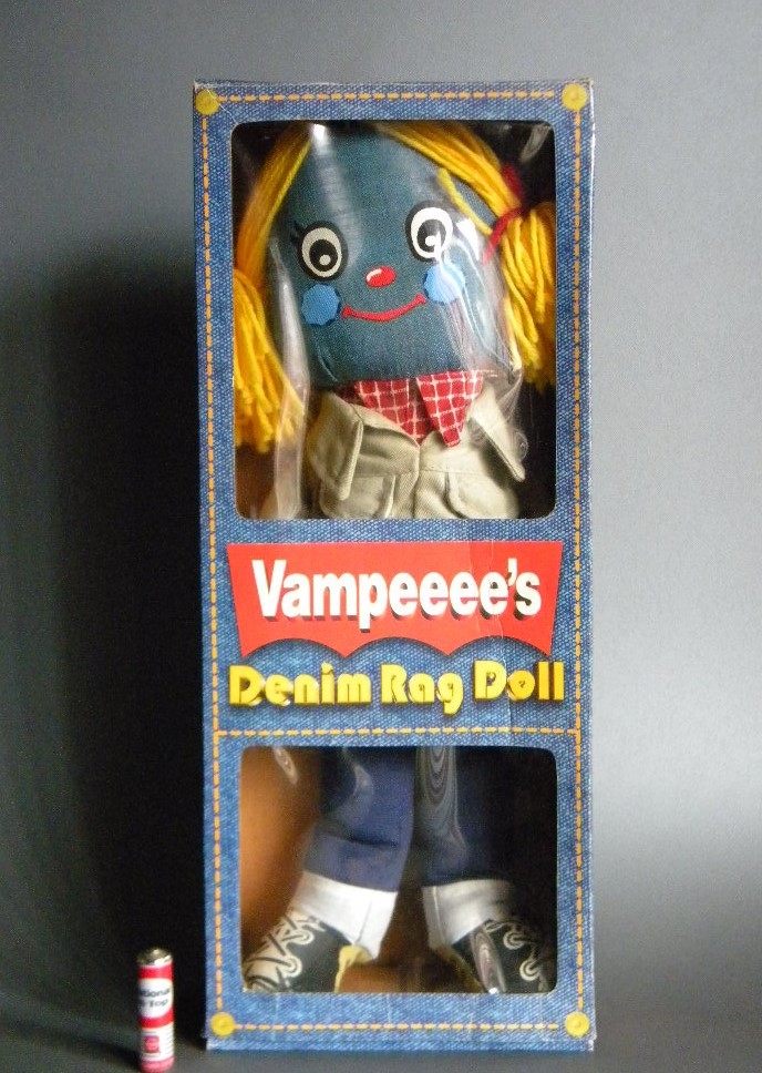 当時物 ★★ 金髪 Vampeeee's Denim Rag Doll デニム ラグドール !! 絶版限定 ジーンズ ぬいぐるみ マスコット★★未使用 デッドストック品_画像1