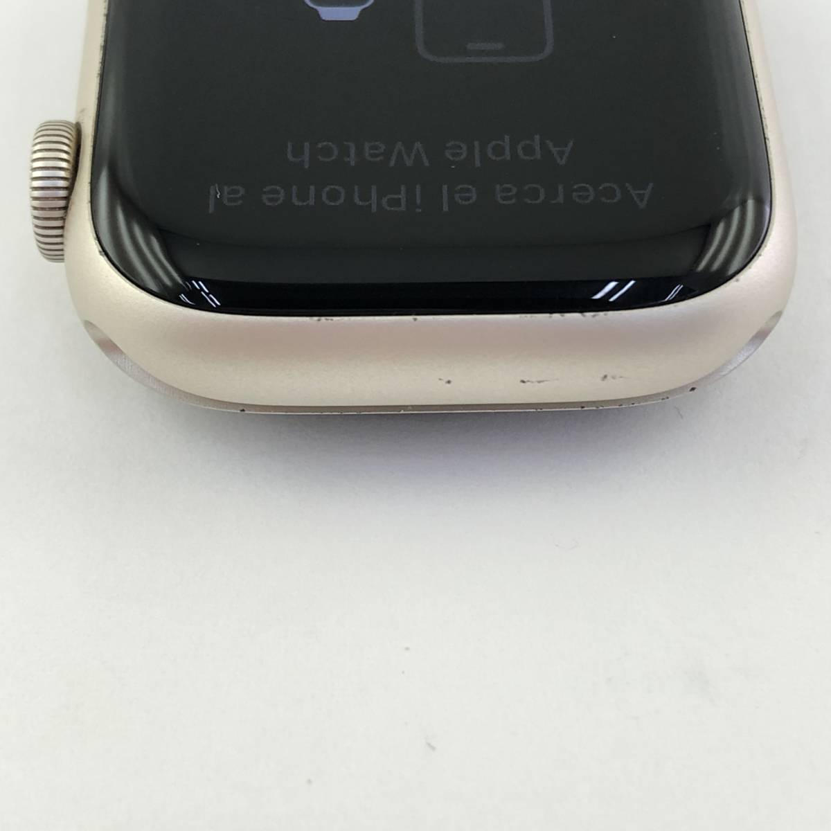 [ рабочий товар ]Apple/ Apple /Apple Watch Series 7 GPS модель 45mm/ Apple часы / aluminium /Starlight/ Star свет [MKNW3J/A]