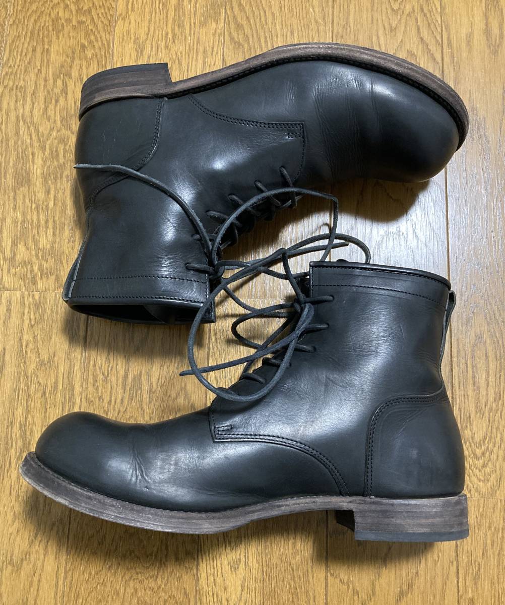 [KAZUYUKI KUMAGAI ATTACHMENT] regular price 93,500 GUIDI VITTELO FIORE 6 hole giti leather boots 43 black kazyuki bear gai