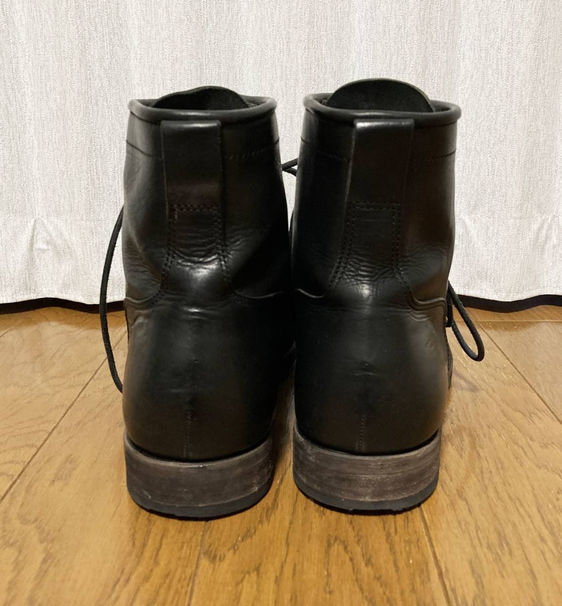 [KAZUYUKI KUMAGAI ATTACHMENT] regular price 93,500 GUIDI VITTELO FIORE 6 hole giti leather boots 43 black kazyuki bear gai