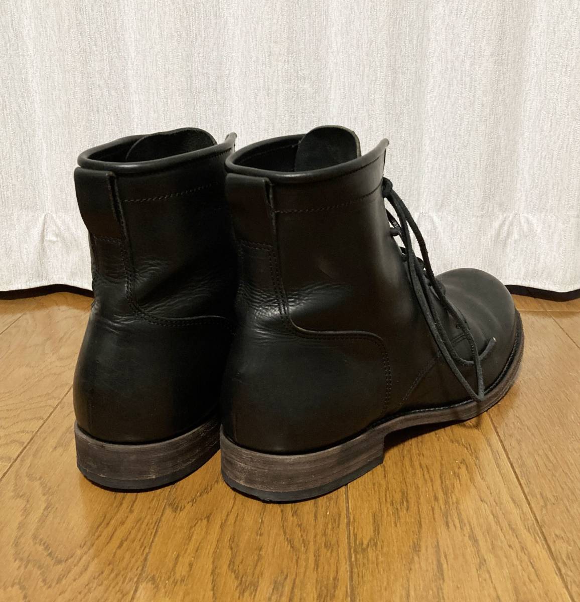 [KAZUYUKI KUMAGAI ATTACHMENT] regular price 93,500 GUIDI VITTELO FIORE 6 hole giti leather boots 43 black kazyuki bear gai